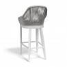 Sunset West Miami Barstool with cushions in Echo Ash - Back Angle - Sunset West Miami Barstool with cushions in Echo Ash - Back Angle