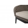 Sunset West Marbella Dining Chair With Cushions In Echo Ash - Seat Close-Up