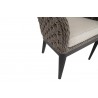 Sunset West Marbella Dining Chair With Cushions In Echo Ash - Top Angle View