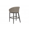 Marbella Barstool W/cushions In Echo Ash - Back Angle - Marbella Barstool W/cushions In Echo Ash - Back Angle