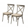 Maison French Bistro Chair in Boullion Finish - Set of 2
