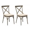 Maison French Bistro Chair in Boullion Finish - Set of 2 Right Angle