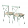 Maison French Bistro Chair in Garni Finish - set of  2- Back