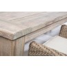 Cornwall Woven Wood94.5" Rectangular Wood Dining - Corner