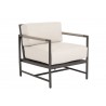 Sunset West Pietra Club Chair With Echo Ash Cushion - Angled - Sunset West Pietra Club Chair With Echo Ash Cushion - Angled