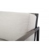 Sunset West Pietra Club Chair With Echo Ash Cushion - Seat Back Cushion - Close-up - Sunset West Pietra Club Chair With Echo Ash Cushion - Seat Back Cushion - Close-up