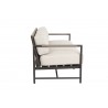Sunset West Pietra Loveseat with Echo Ash Cushion - Side