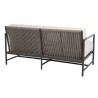Sunset West Pietra Loveseat with Echo Ash Cushion - Back Angle