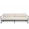 Sunset West Laguna Sofa With Cushions in Canvas Flax - Front - Sunset West Laguna Sofa With Cushions in Canvas Flax - Front