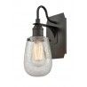OILED RUBBED BRONZE - CRACKLED GLASS