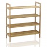 Oceanstar 4-Tier Bamboo Shoe Rack - Natural - Lifestyle - Oceanstar 4-Tier Bamboo Shoe Rack - Natural - Lifestyle