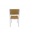 Vienna Dining Side Chair - Teak - Back - Vienna Dining Side Chair - Teak - Back