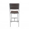 Vienna Bar Side Chair - Gray - Back - Vienna Bar Side Chair - Gray - Back