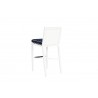 Sunset West Regatta Barstool With Cushion In Canvas Navy With Canvas White Welt - Back Angle - Sunset West Regatta Barstool With Cushion In Canvas Navy With Canvas White Welt - Back Angle