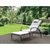 Taupe Beach Front Deck Chair to Chaise Lounge Combo - Taupe Beach Front Deck Chair to Chaise Lounge Combo