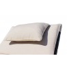 Taupe Beach Front Deck Chair  - Pillow Detail - Taupe Beach Front Deck Chair  - Pillow Detail