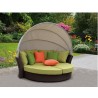 Eclipse Outdoor Expandable Oval Daybed With Canopy - Lifestyle - Basil Green - Eclipse Outdoor Expandable Oval Daybed With Canopy - Lifestyle - Basil Green