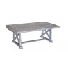 Driftwood Gray Teak Surf Side Outdoor Dining Table