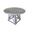 Driftwood Gray Teak Round Surf Side Outdoor Dining Table