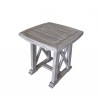 Driftwood Gray Teak Surf Side Outdoor Side Table