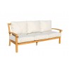 Natural Teak Heritage Outdoor Teak Sofa - Angled