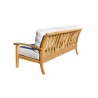 Natural Teak Heritage Outdoor Teak Sofa - Back Angled