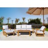 Natural Teak Heritage Outdoor Teak Sofa - Lifestyle
