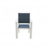 Skyline White Aluminum Outdoor Padded Dining Chair - Front