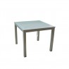 Skyline Grey Aluminum Outdoor Square Dining Table