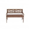 Gardena Brown Acacia Outdoor Bench - Front