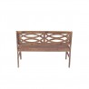 Gardena Brown Acacia Outdoor Bench - Back Angle