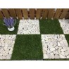 Natural Tavertine Stone White/Grey Deck Tile
