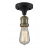 BLACK/BRUSHED BRASS