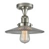 Glass Semi-Flush - Antique Copper - Polished Nickel