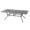87" Rectangular Dining Table With Umbrella Hole