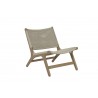 Sunset West Coastal Teak Cushionless Accent Chair - Angled - Sunset West Coastal Teak Cushionless Accent Chair - Angled