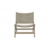 Sunset West Coastal Teak Cushionless Accent Chair - Front - Sunset West Coastal Teak Cushionless Accent Chair - Front