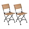 French Café Bistro Folding Side Chair - set of 2 - French Café Bistro Folding Side Chair - set of 2