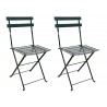 French Café Bistro Folding Side Chair - Green - French Café Bistro Folding Side Chair - Green