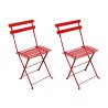 French Café Bistro Folding Side Chair - Red - French Café Bistro Folding Side Chair - Red