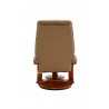 Mandal Recliner and Ottoman in Sand - Back View - Mandal Recliner and Ottoman in Sand - Back View