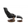 Mandal Recliner and Ottoman in Espresso - Side - Mandal Recliner and Ottoman in Espresso - Side