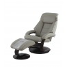 Mandal Recliner and Ottoman in Putty - Mandal Recliner and Ottoman in Putty