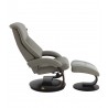 Mandal Recliner and Ottoman in Putty - Side - Mandal Recliner and Ottoman in Putty - Side