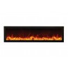 50″ Slim Electric Built-in w/ Black Steel Surround - Red + Orange Flame - 50″ Slim Electric Built-in w/ Black Steel Surround - Red + Orange Flame