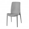 Rue Stack-able Rattan Dinning Chair - Grey - Front Angled - Rue Stack-able Rattan Dinning Chair - Grey - Front Angled