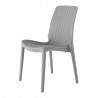 Rue Stack-able Rattan Dinning Chair - Grey - Angled - Rue Stack-able Rattan Dinning Chair - Grey - Angled