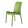 Rue Stack-able Rattan Dinning Chair - Pearl Green - Angled - Rue Stack-able Rattan Dinning Chair - Pearl Green - Angled
