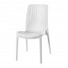 Rue Stack-able Rattan Dinning Chair - White - Front Angled - Rue Stack-able Rattan Dinning Chair - White - Front Angled
