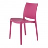 Sensilla Stack-able Dinning Chair - Fuschia - Angled - Sensilla Stack-able Dinning Chair - Fuschia - Angled